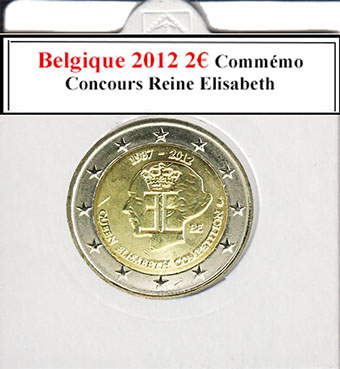 Belgique 2012 2€ Reine Elisabeth Pièce neuve jamais circulée