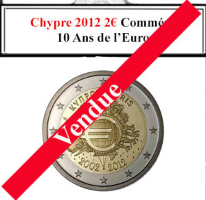 La collection d'euros de Chypre comprend une pièce commémorative de 2€ de 2012, marquant les 10 ans de l'Euro. Cet émetteur spécial célèbre l'intégration de Chypre dans la zone euro et l'impact économique de la monnaie unique. Elle est prisée par les collectionneurs pour son design et sa signification historique.