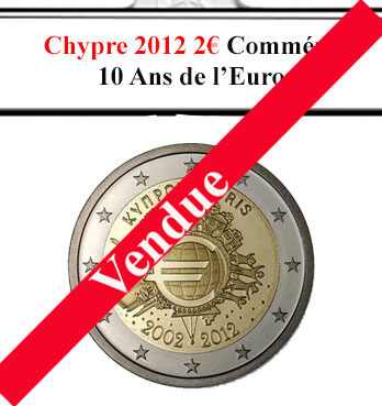 La collection d'euros de Chypre comprend une pièce commémorative de 2€ de 2012, marquant les 10 ans de l'Euro. Cet émetteur spécial célèbre l'intégration de Chypre dans la zone euro et l'impact économique de la monnaie unique. Elle est prisée par les collectionneurs pour son design et sa signification historique.