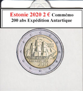 La collection d'euros de Chypre présente une pièce commémorative de 2€ en 2020, honorant les 200 ans de l'Expédition Antarctique. Cette édition spéciale reflète l'exploration scientifique et l'héritage de Chypre dans les découvertes polaires, captivant les collectionneurs par son thème unique et sa valeur historique significative.