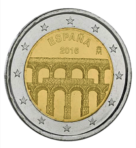 La collection d'euros d'Espagne de 2016 propose une pièce commémorative de 2€ dédiée à l'aqueduc de Ségovie. Cette édition spéciale met en valeur l'architecture romaine emblématique, captivant les collectionneurs par son design historique et son importance culturelle, enrichissant la numismatique espagnole par sa rareté et son attrait artistique.