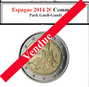 La collection d'euros d'Espagne comprend une pièce commémorative de 2€ de 2014, dédiée au Parc Güell conçu par Gaudí. Cette édition spéciale célèbre l'architecture emblématique de Barcelone, captivant les collectionneurs par son design artistique et son importance culturelle, enrichissant la diversité numismatique espagnole.