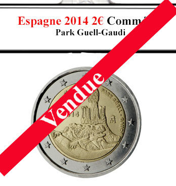 La collection d'euros d'Espagne comprend une pièce commémorative de 2€ de 2014, dédiée au Parc Güell conçu par Gaudí. Cette édition spéciale célèbre l'architecture emblématique de Barcelone, captivant les collectionneurs par son design artistique et son importance culturelle, enrichissant la diversité numismatique espagnole.
