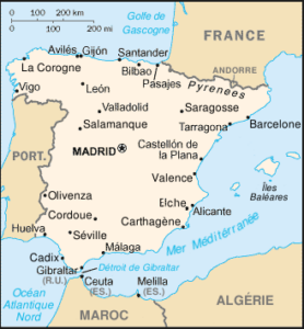 La collection d'euros d'Espagne inclut des pièces avec la carte de l'Espagne sur le verso, illustrant sa position géographique dans l'Europe occidentale. Ces éditions spéciales enrichissent la numismatique espagnole en captivant les collectionneurs avec leur design précis et leur représentation géographique, reflétant l'identité et la diversité du pays.