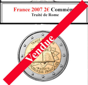 Lors d'une brocante, j'ai découvert une collection d'euros fascinante, incluant la pièce française de 2 euros de 2007 commémorant le Traité de Rome. Neuve et significative, elle symbolise l'union européenne. À côté, une caméra vintage, une radio ancienne et un livre rare sur l'histoire européenne enrichissaient cette trouvaille historique.