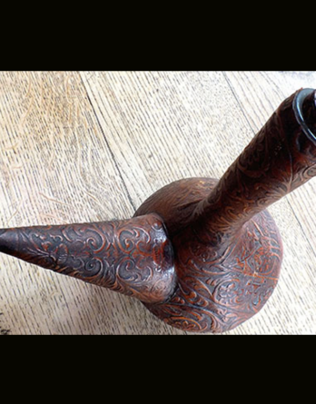 Gourde Verre et Cuir