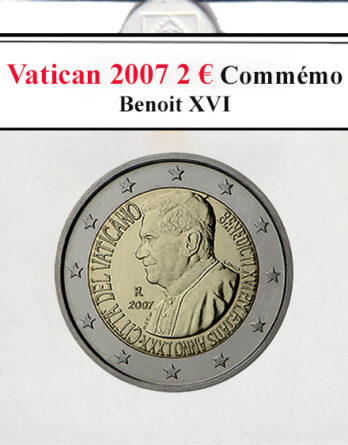 Vatican 2007 2€ commémo Benoit XVI